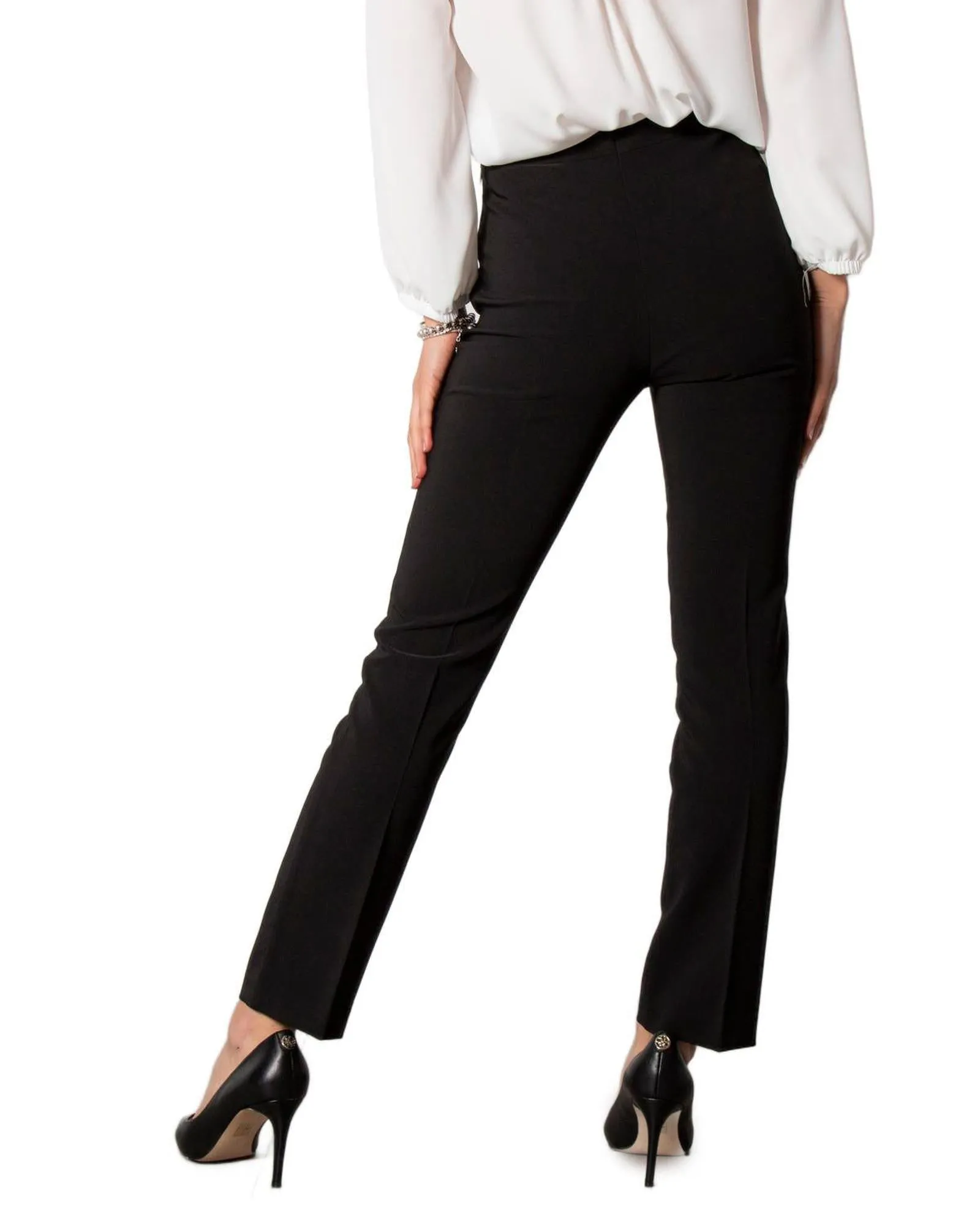 Sandro Ferrone SFP403 Skinny Pants for Women - Black