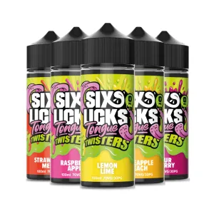 Six Licks Tongue Twister 100ml Shortfill