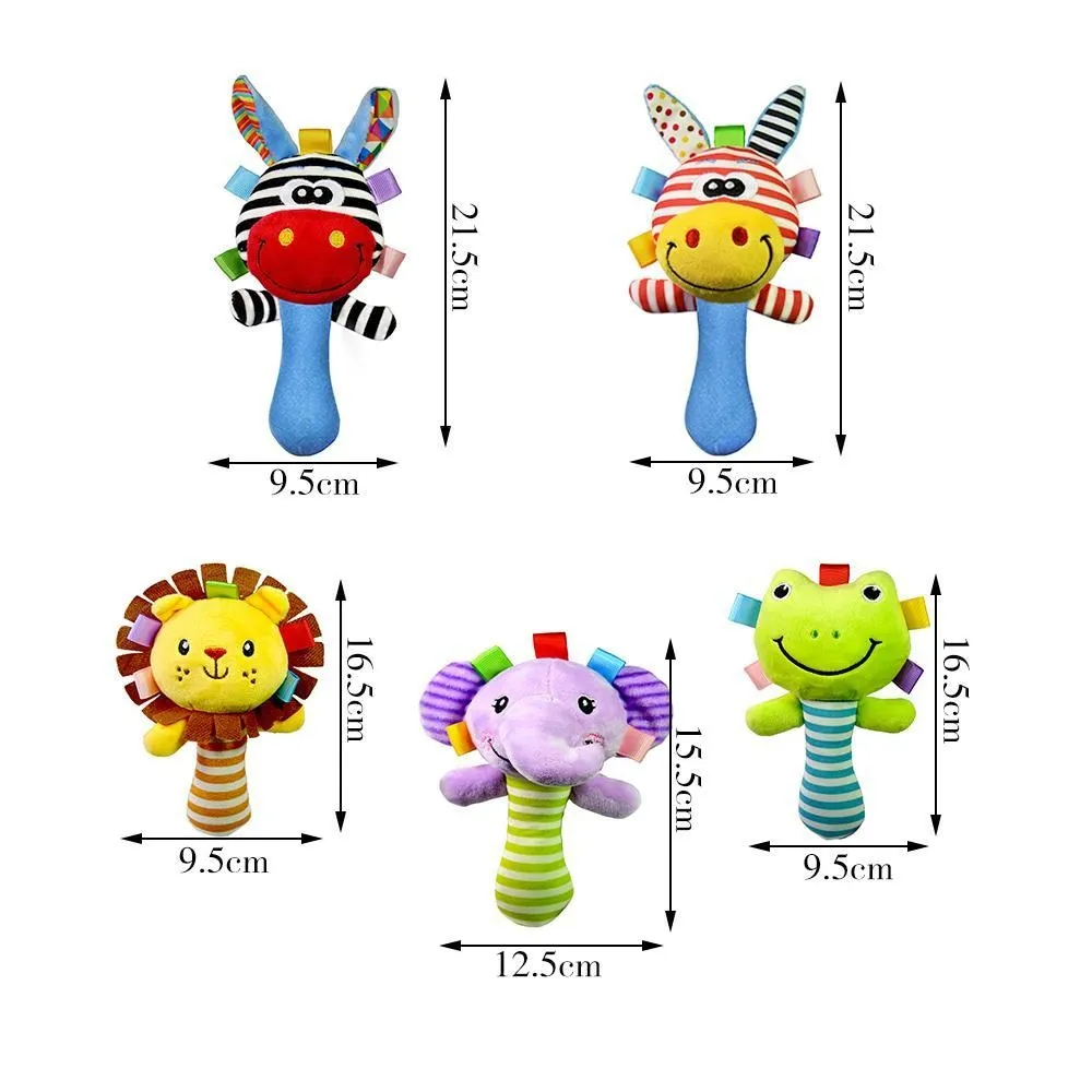 Soft Animal Rattle (5 Styles)