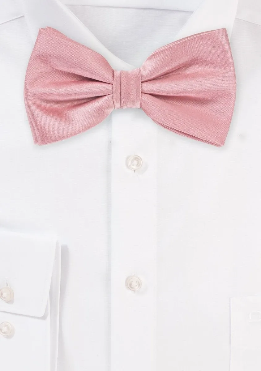 Soft Pink Solid Bowtie