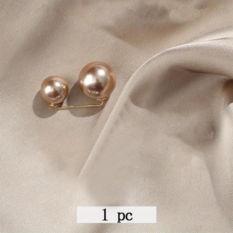 Stylish Faux Pearl Waistband Pins for DIY Clothing Accessories