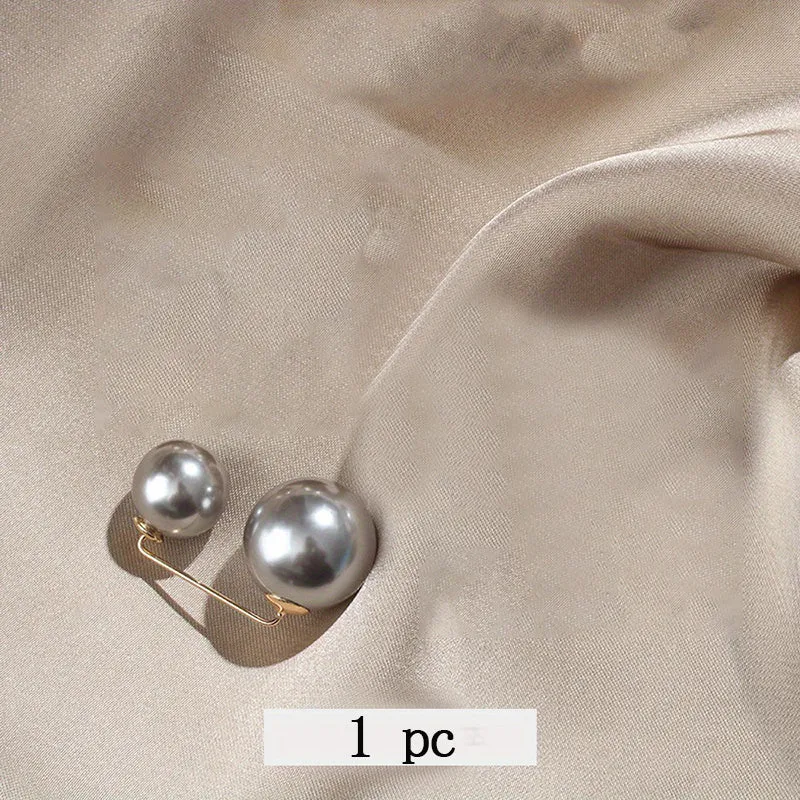 Stylish Faux Pearl Waistband Pins for DIY Clothing Accessories