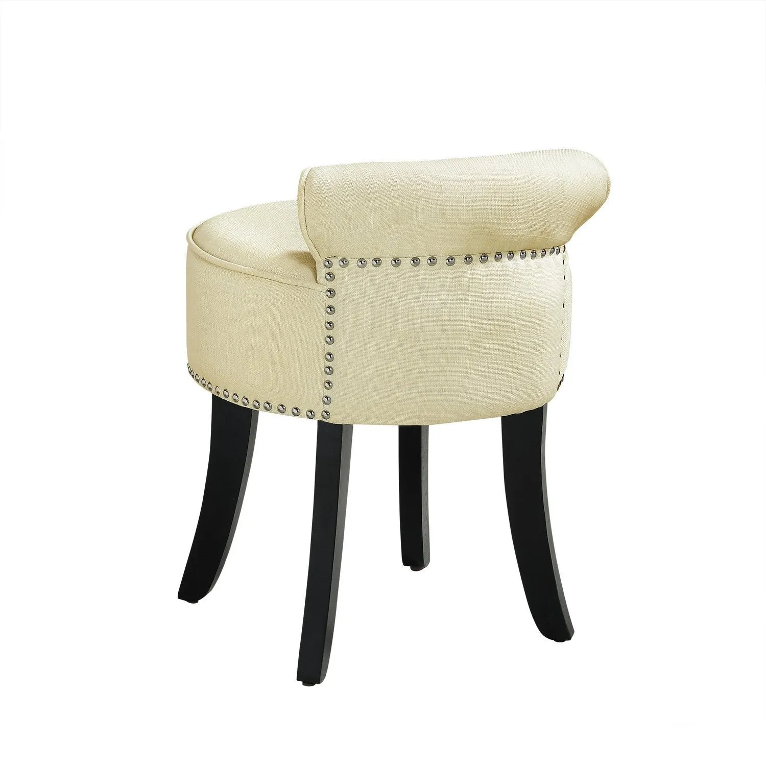 Taylor Linen Vanity Stool