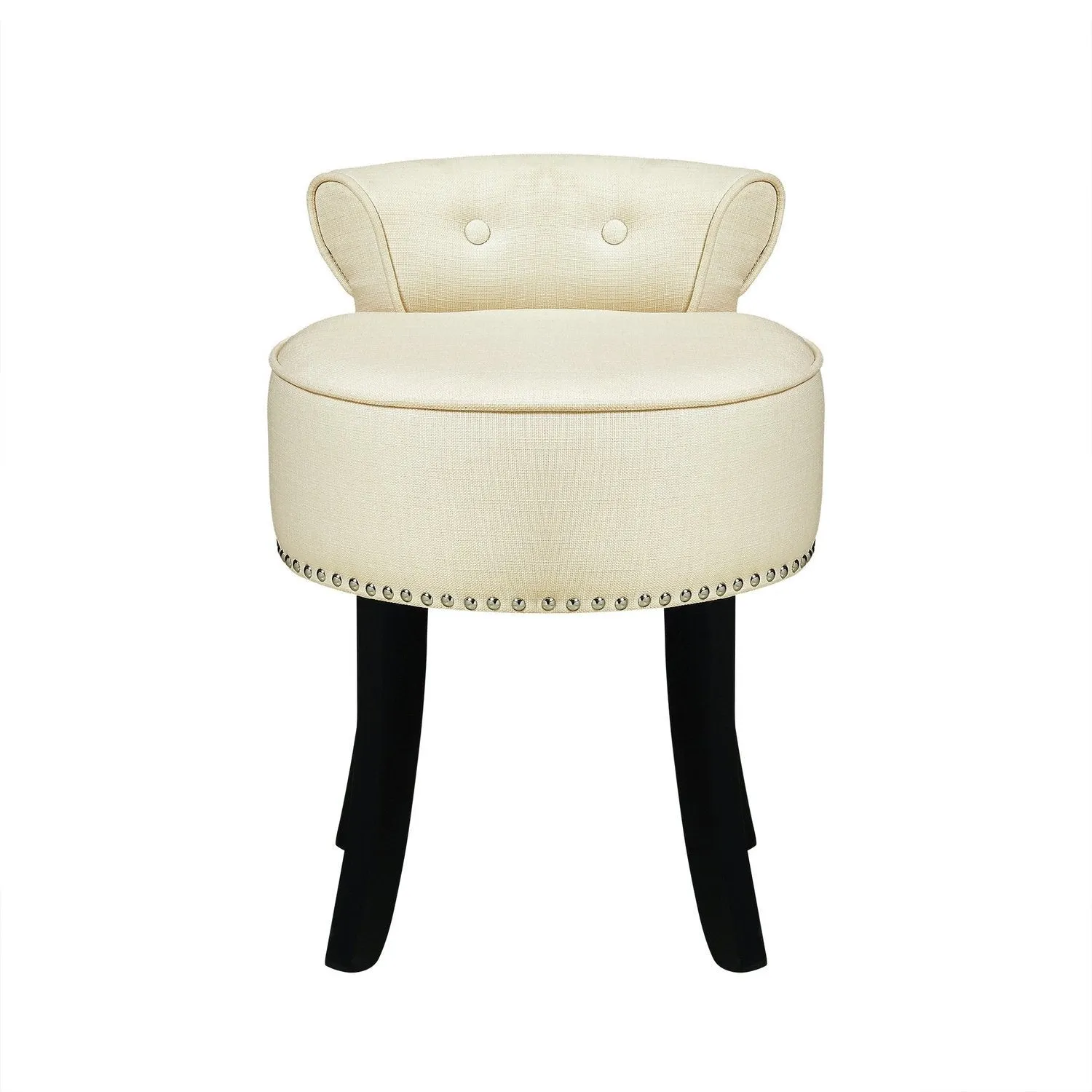 Taylor Linen Vanity Stool