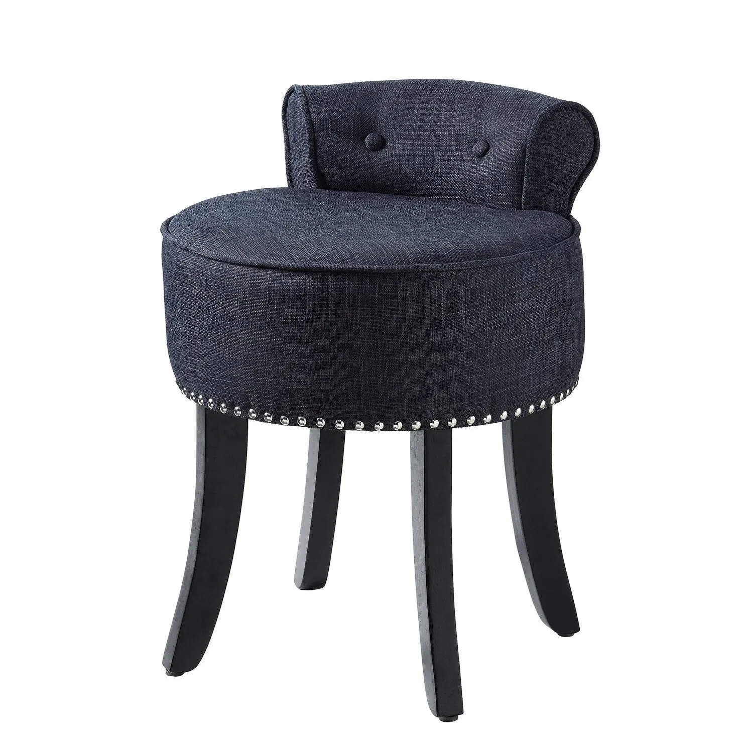 Taylor Linen Vanity Stool