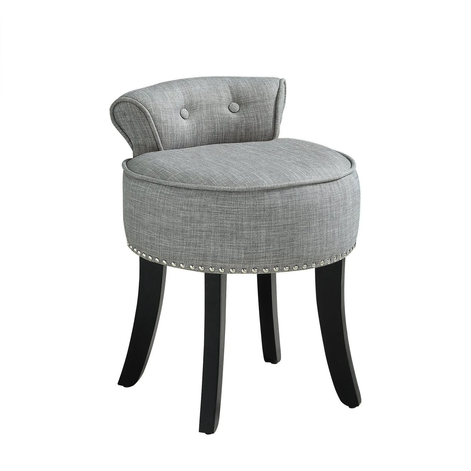 Taylor Linen Vanity Stool