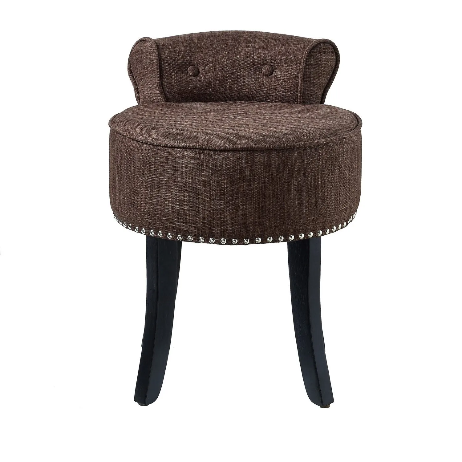 Taylor Linen Vanity Stool