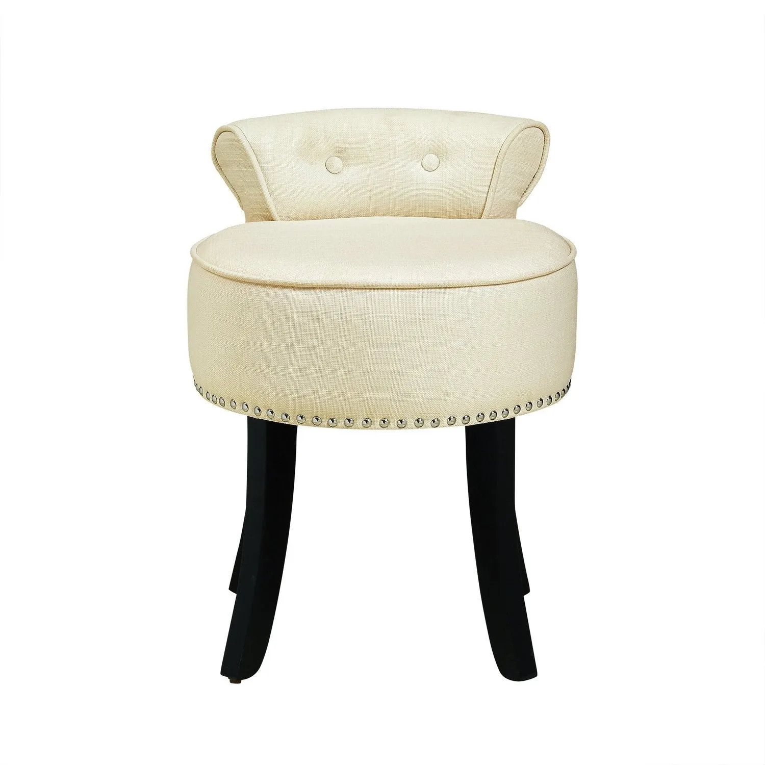 Taylor Linen Vanity Stool