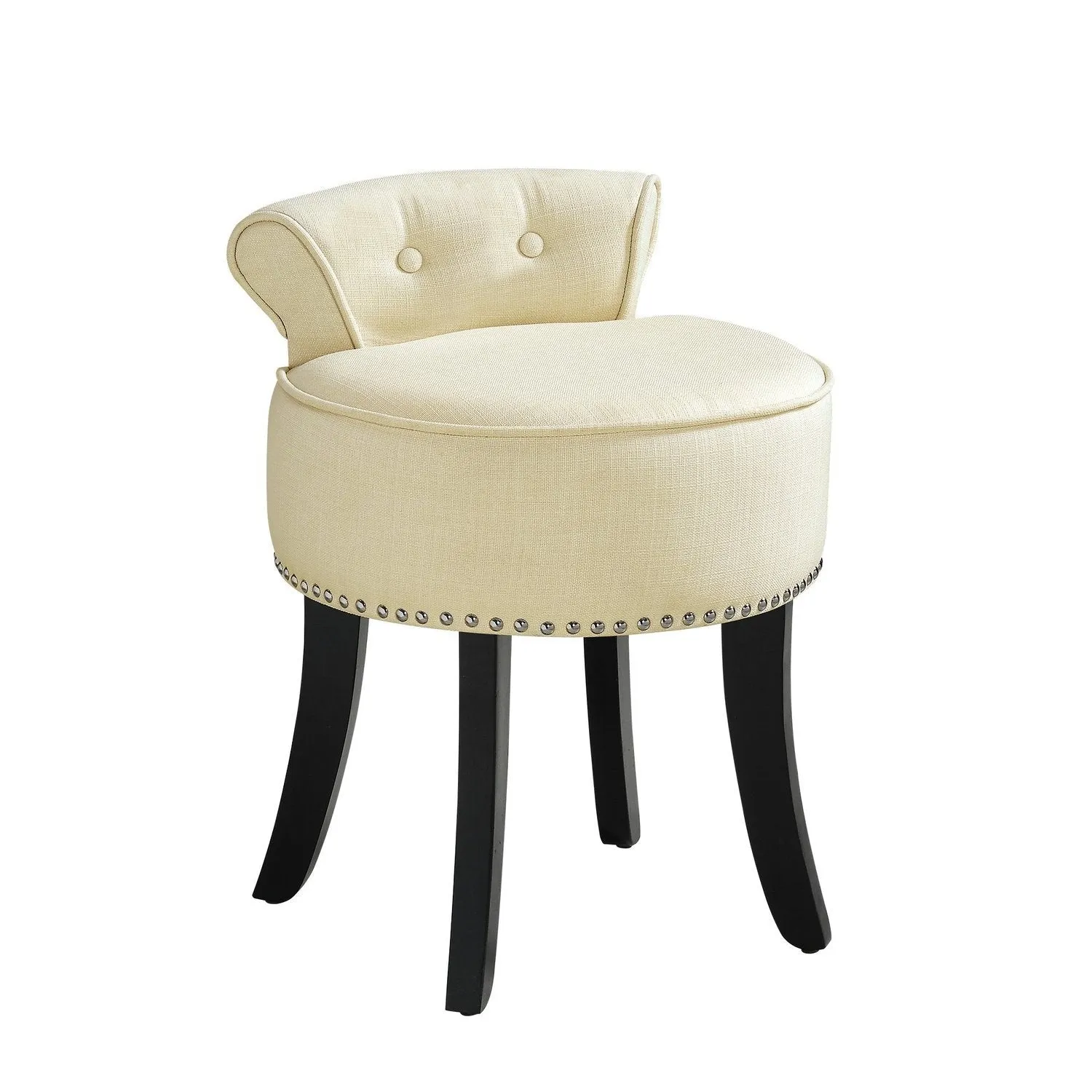 Taylor Linen Vanity Stool