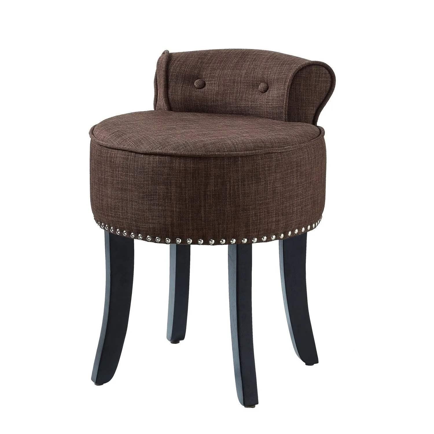 Taylor Linen Vanity Stool