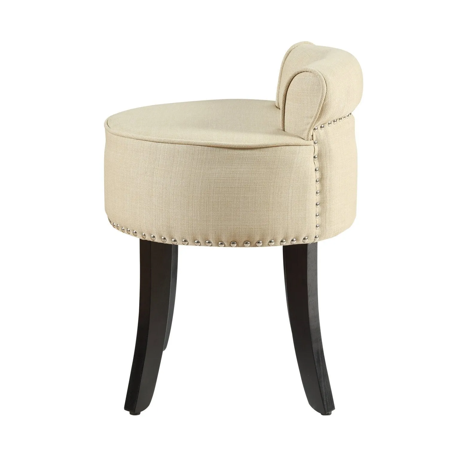 Taylor Linen Vanity Stool