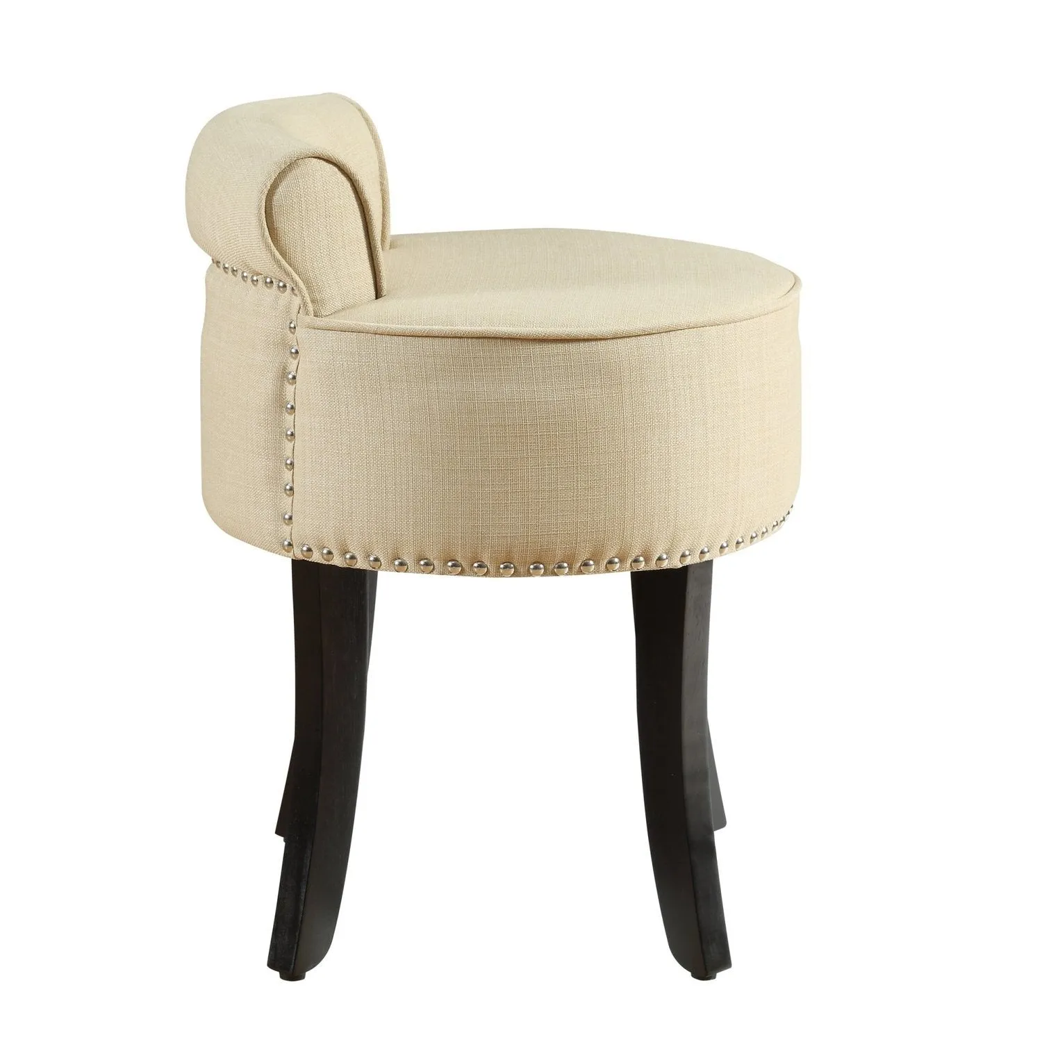 Taylor Linen Vanity Stool