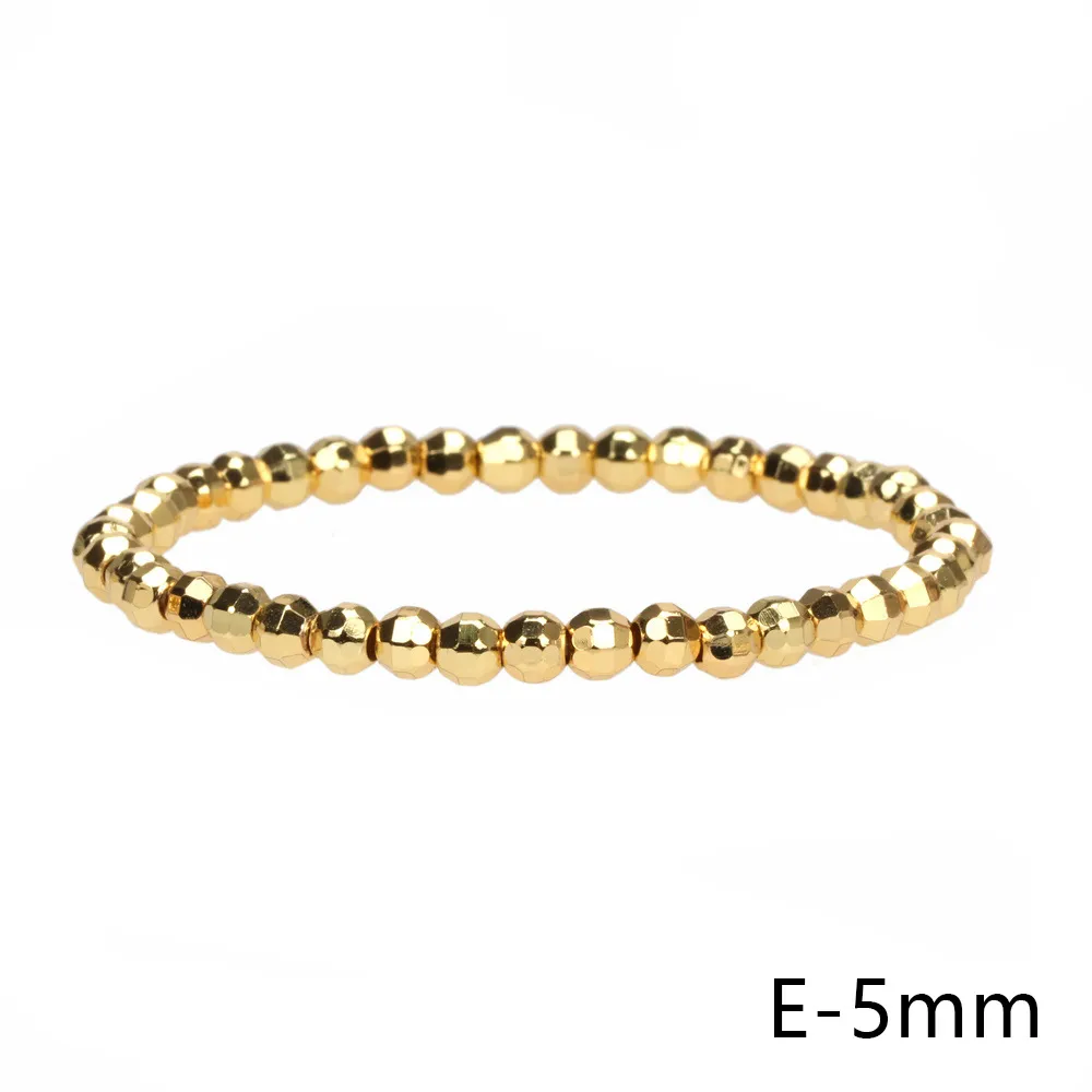 Textured Gold Beaded Bracelets