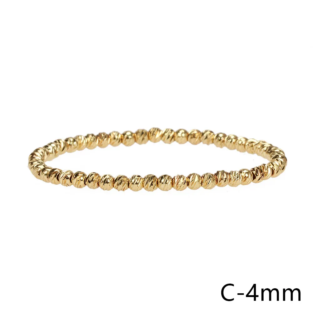 Textured Gold Beaded Bracelets