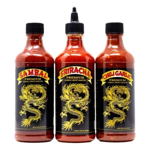 Underwood Ranches Dragon Hot Sauce 3 Pack