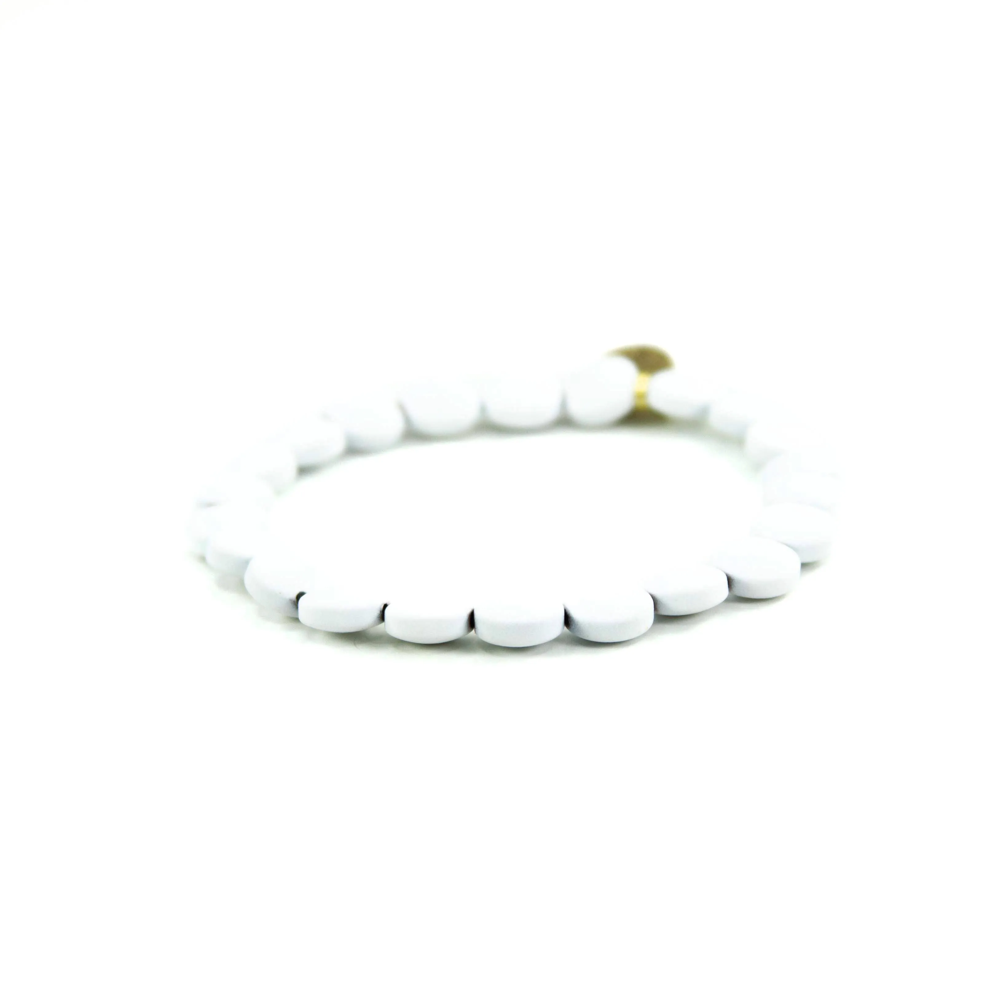 White MIx Bead Bracelets